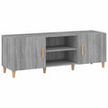 Moderner TV-Schrank aus Holz, 150 x 30 x 50 cm, Sonoma-Grau, mit viel Stauraum für Wohnzimmer