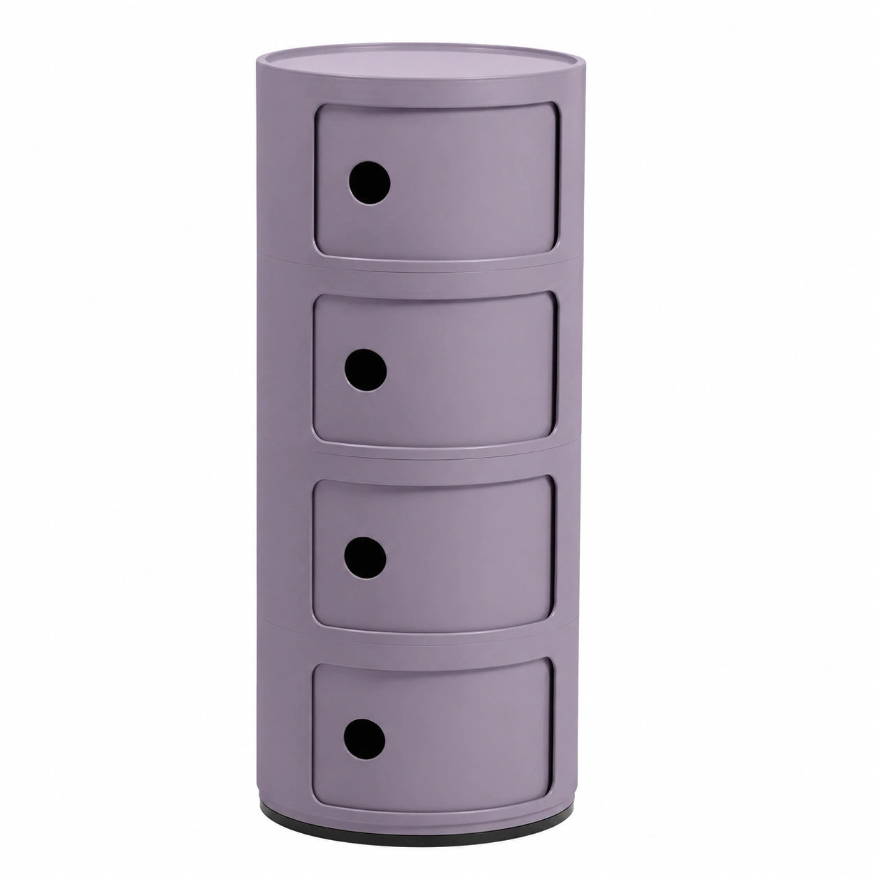 Kartell Componibili Schrank, 4 Module, Violett, Runde Basis