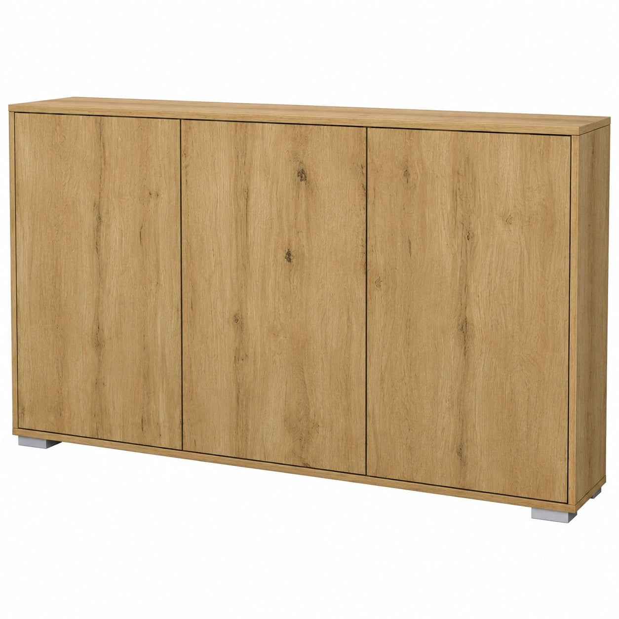 Moderne Elena Anrichte, Eiche Evoke, Push-to-Open, Hergestellt in Deutschland, für Wohn- und Schlafzimmer, 152,5 x 83 x 37 cm