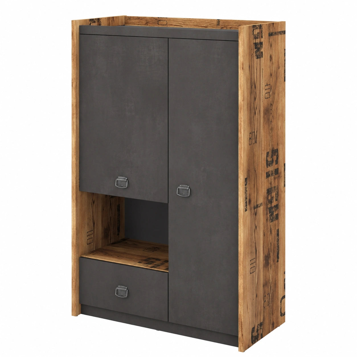 Funktioneller Hochschrank Fargo FG04 mit Türen und Schublade