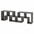 Moderner TV-Schrank in Grau, 3-teiliges Set, kompatibel mit Fernsehern bis 65 Zoll