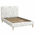 Vintage Blumentapete Beige Blau 44x300cm - Abnehmbare, Wasserdichte Klebefolie für Bad und Wohnzimmer, Mieterfreundlich