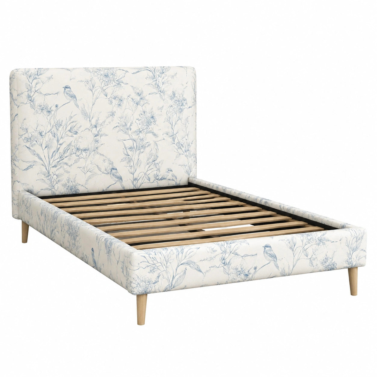Vintage Blumentapete Beige Blau 44x300cm - Abnehmbare, Wasserdichte Klebefolie für Bad und Wohnzimmer, Mieterfreundlich